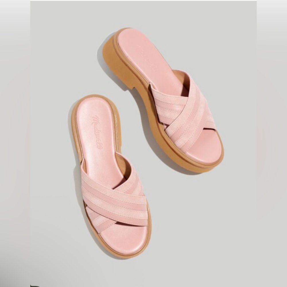 Madewell Women's The Alina Platform Sandal Size 8 Warm Thistle Petal Pink Summer